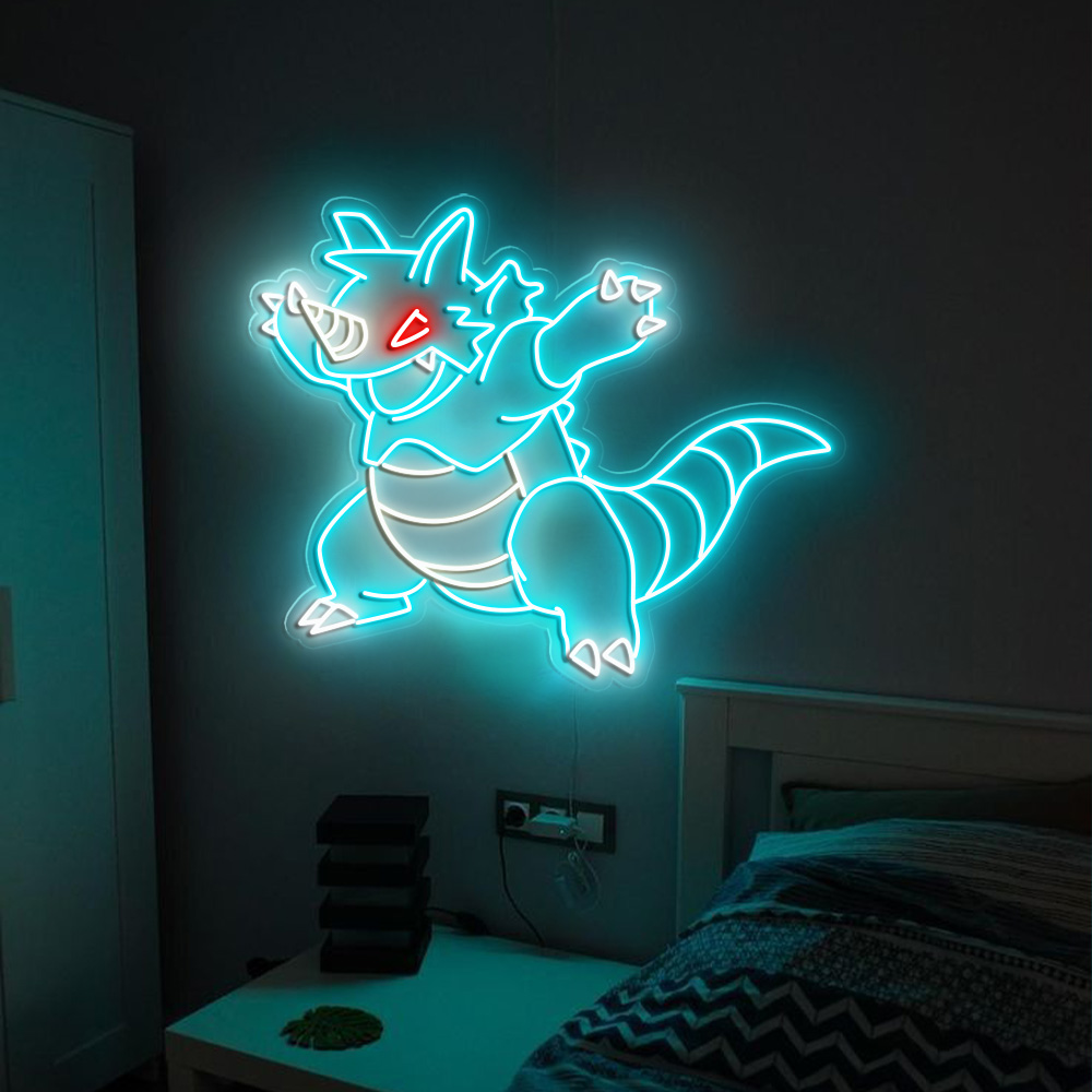 Pokemon Rhydon Neon Sign