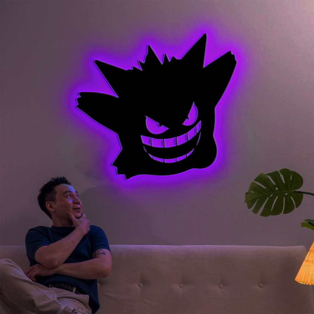 Gengar Metal Sign Pokemon Wall Art