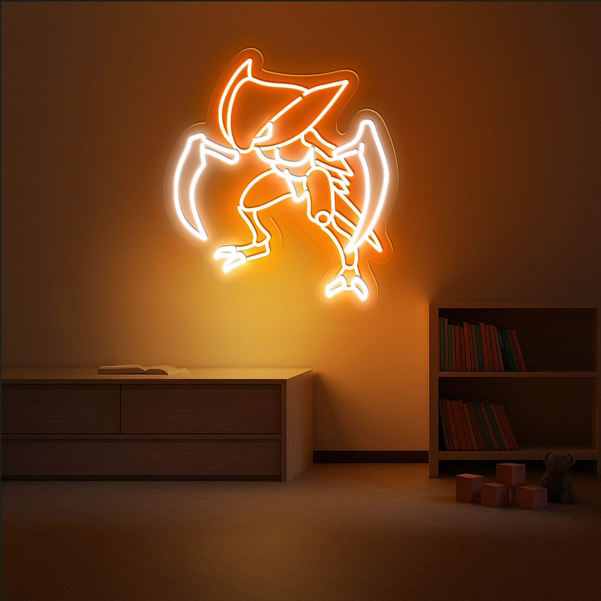 Kabutops Pokemon Neon Sign