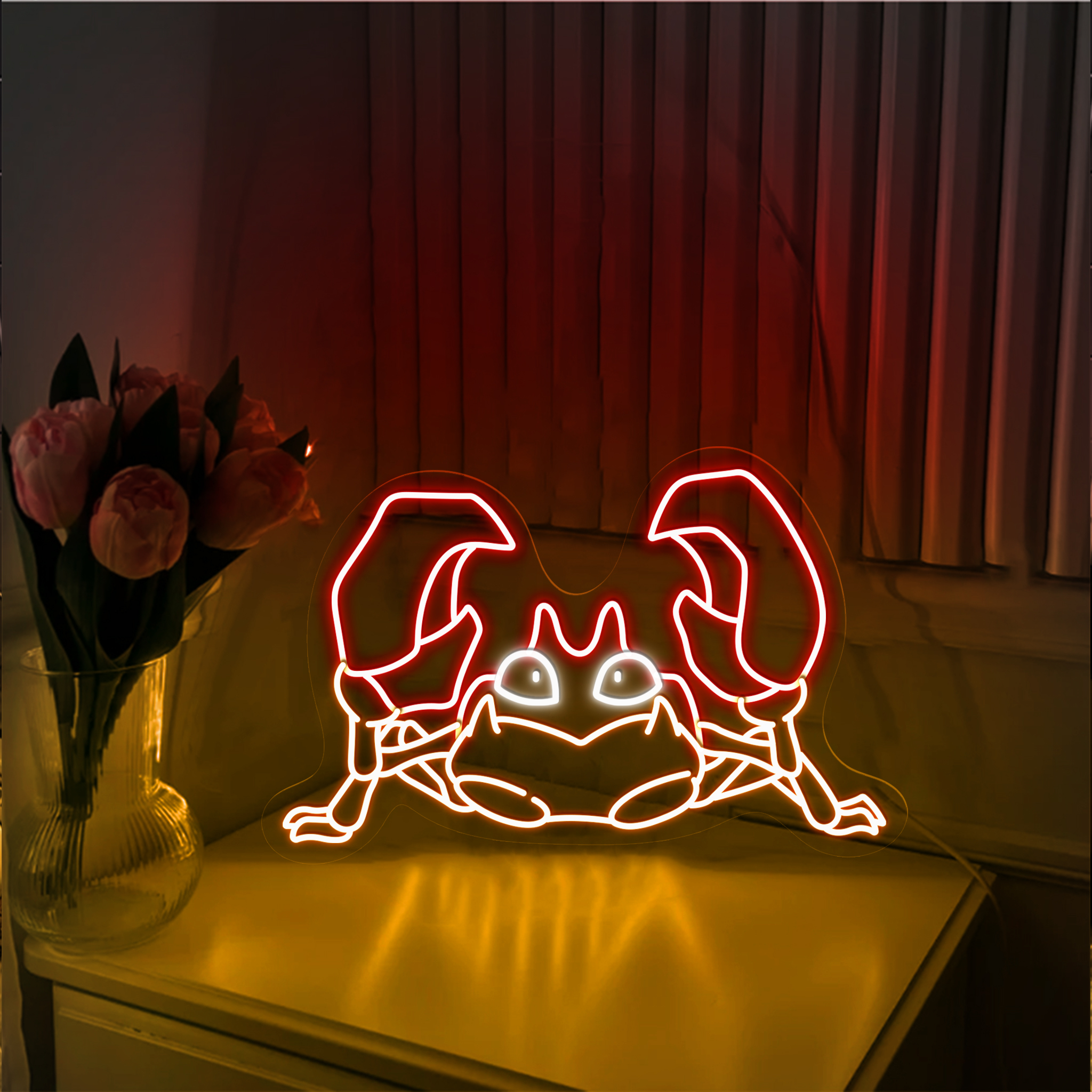 Pokemon Krabby Neon Sign