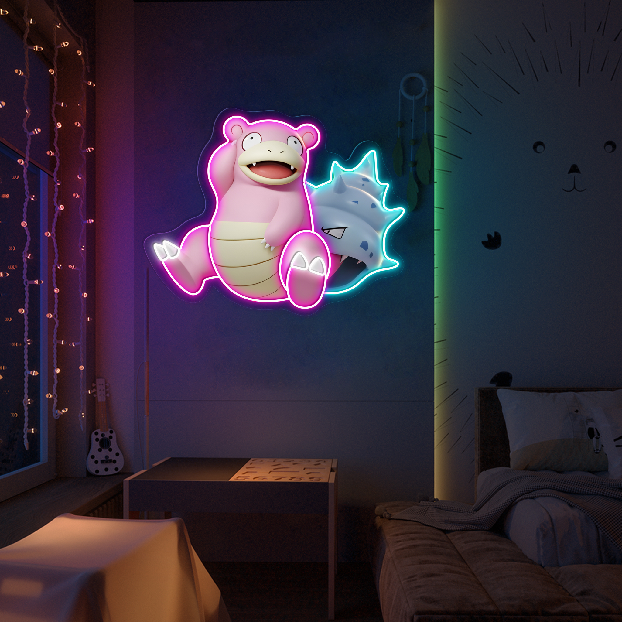 Slowbro Pokemon UV Sign