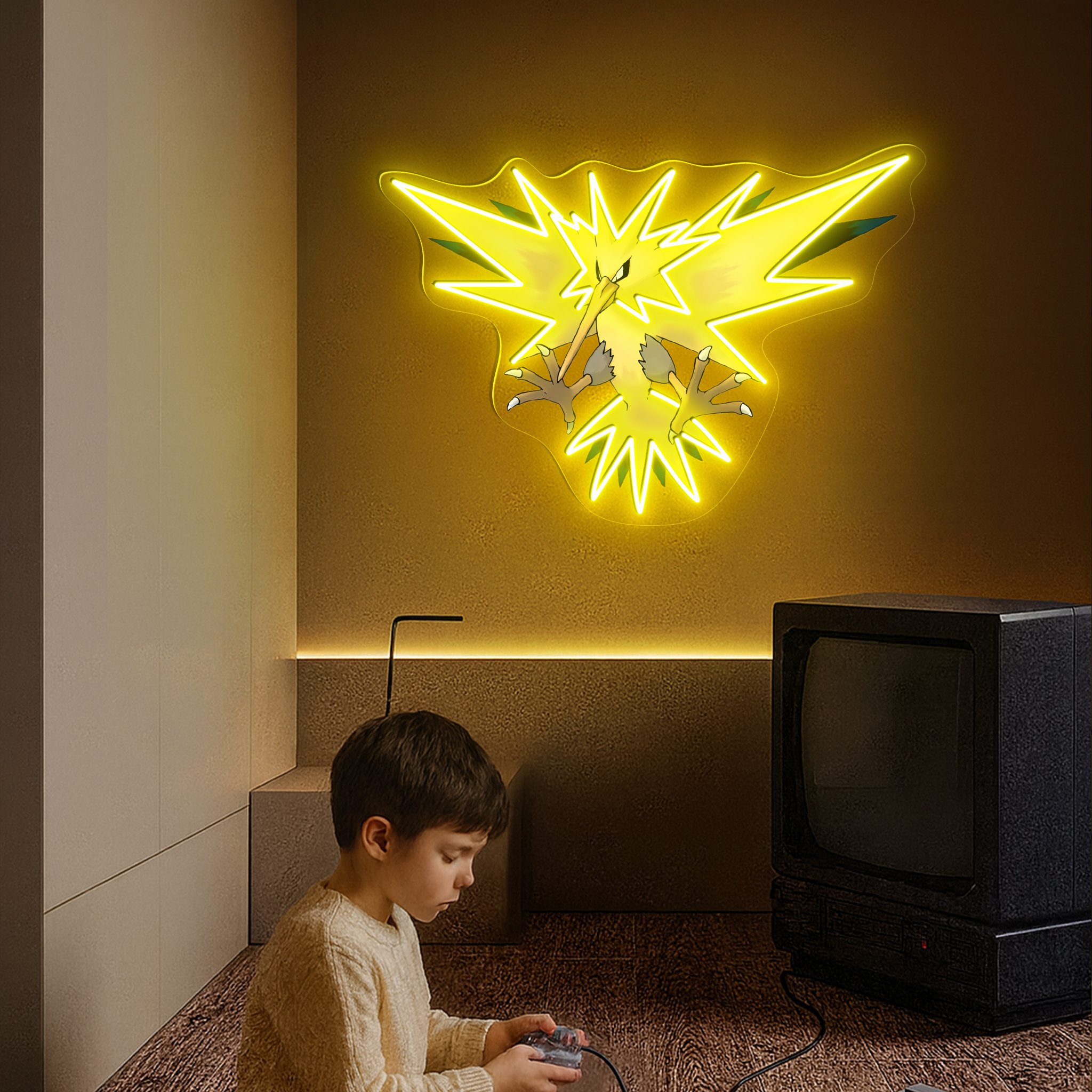 Zapdos Pokemon UV Sign