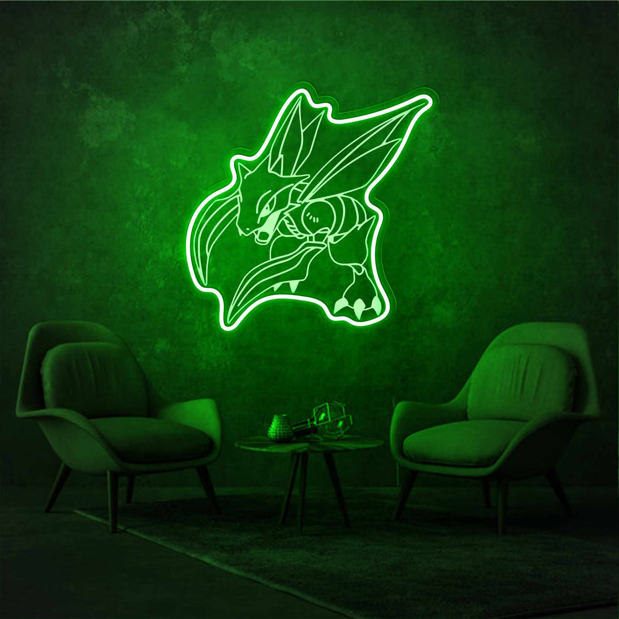 Scyther Pokemon Laser Sign
