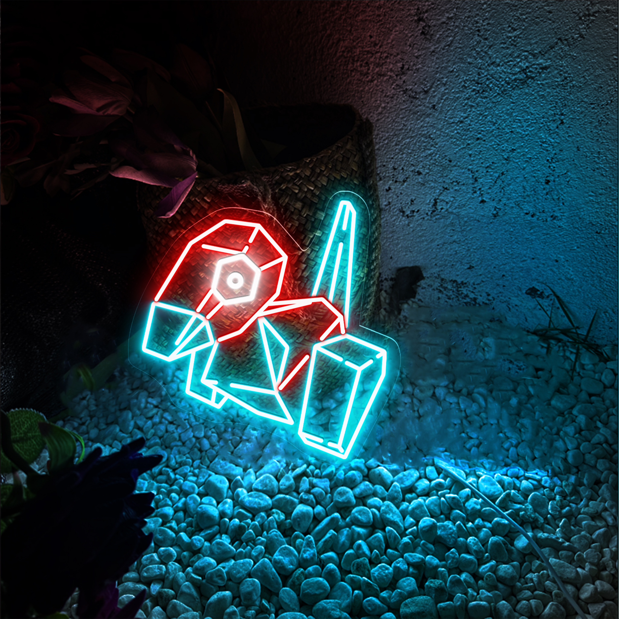 Porygon Pokemon Neon Sign