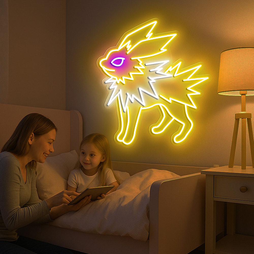 Jolteon Pokemon Neon Sign