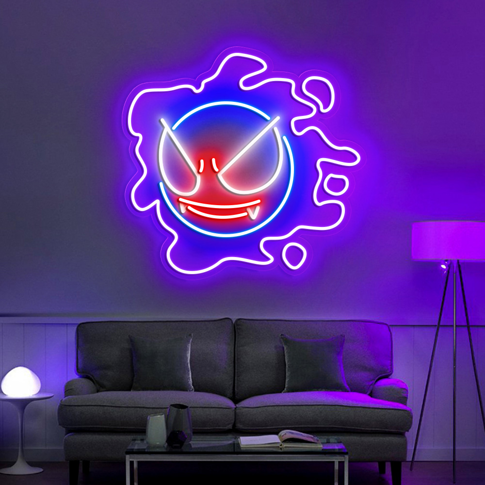 Gastly Pokemon Neon Signs
