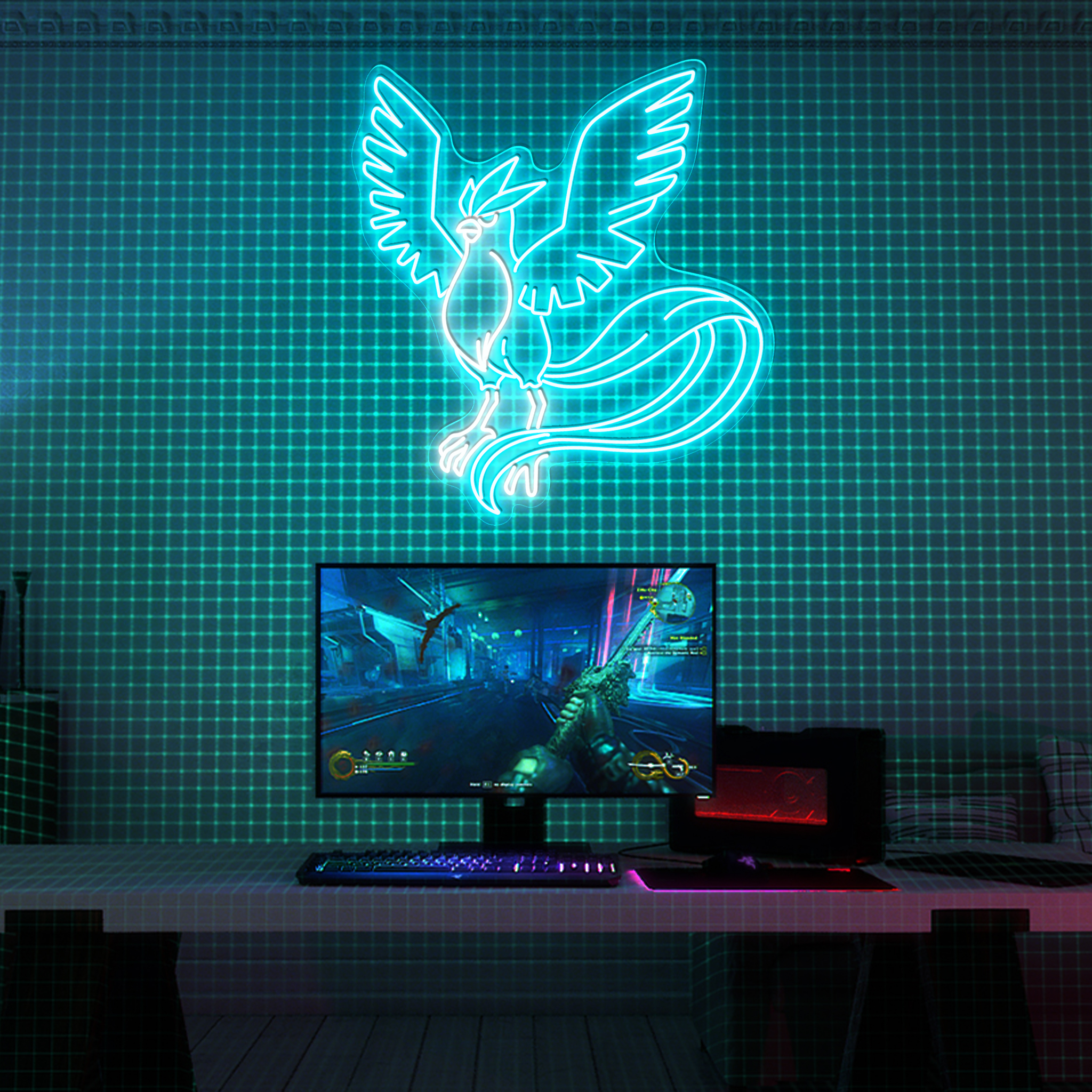 Articuno Pokemon Neon Signs