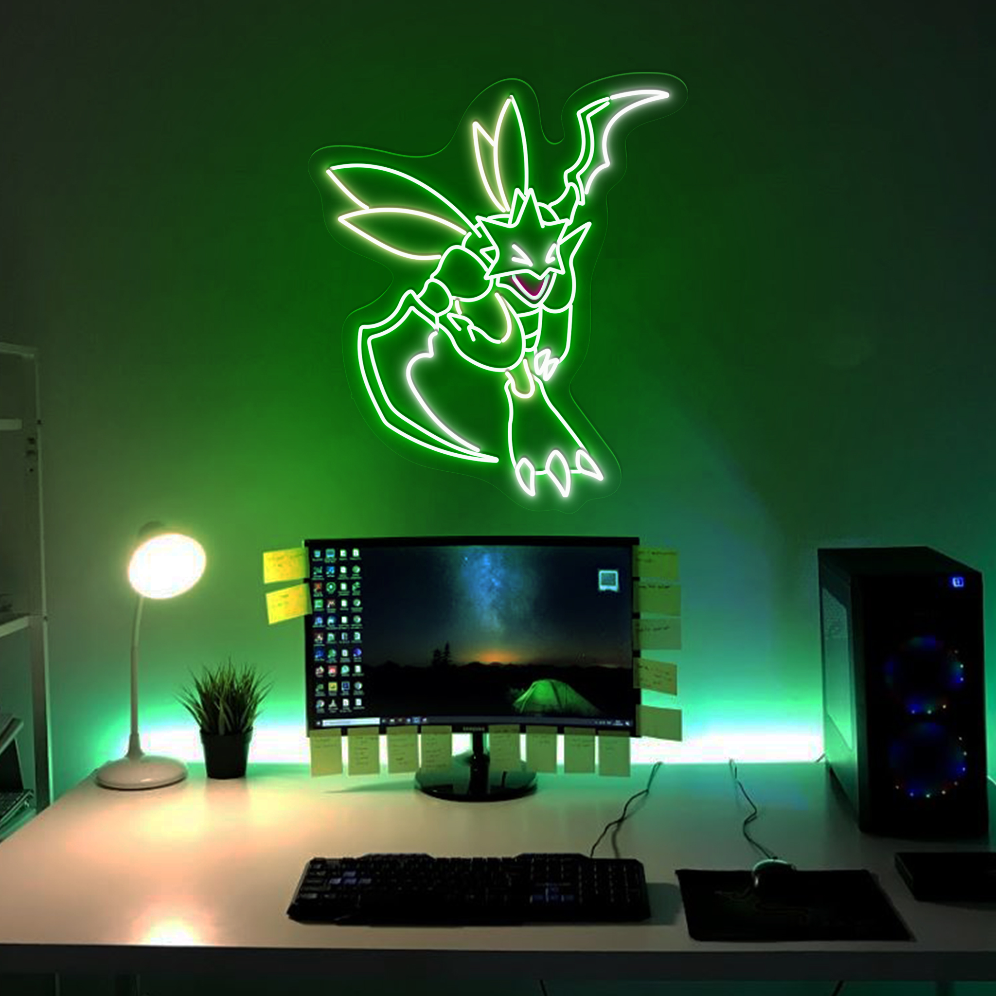 Pokemon Scyther Neon Sign