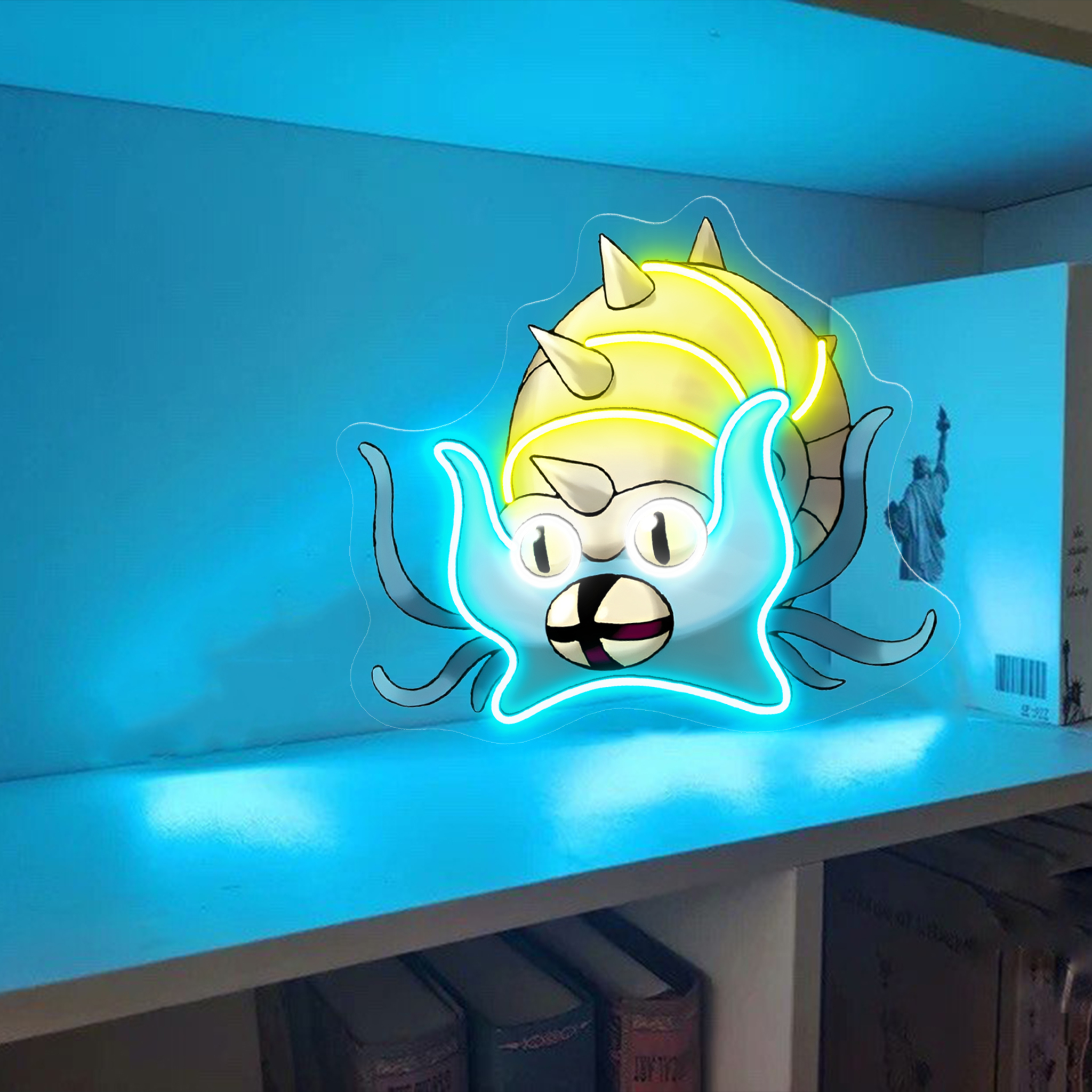 Omastar Pokemon UV Sign