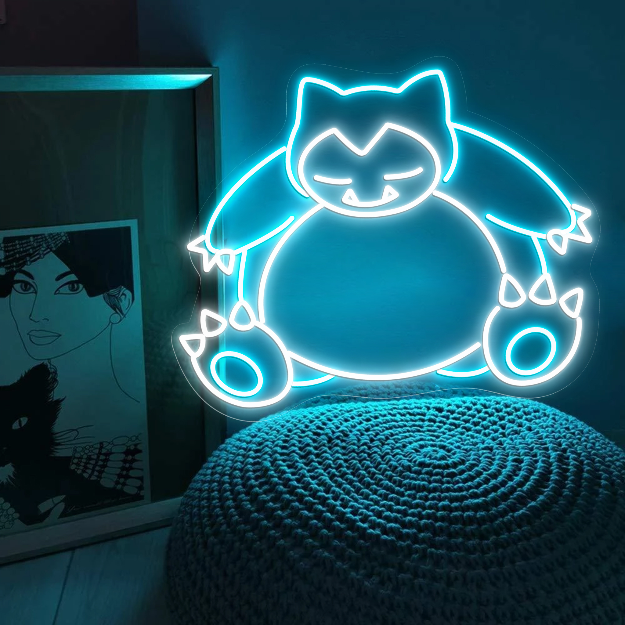Snorlax Pokemon Neon Sign