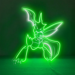Scyther Pokemon Laser Signs