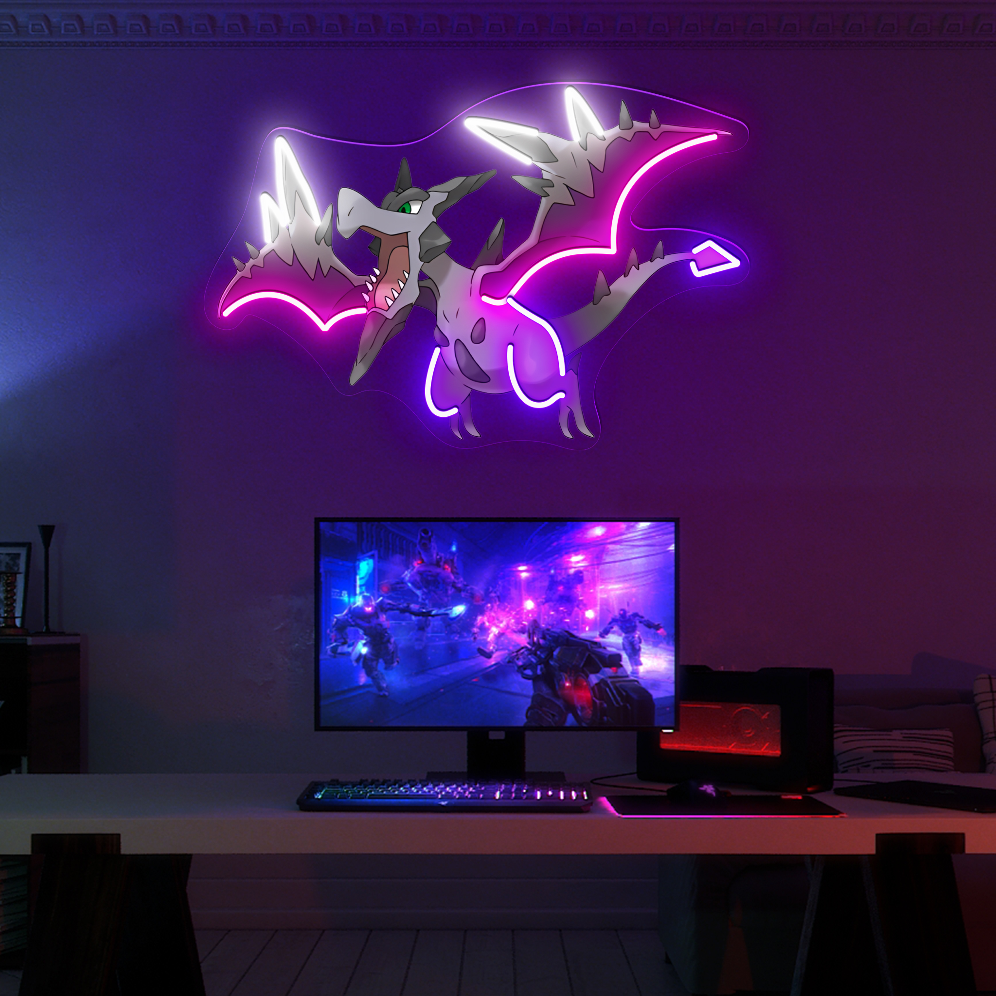 Aerodactyl Pokemon UV Sign