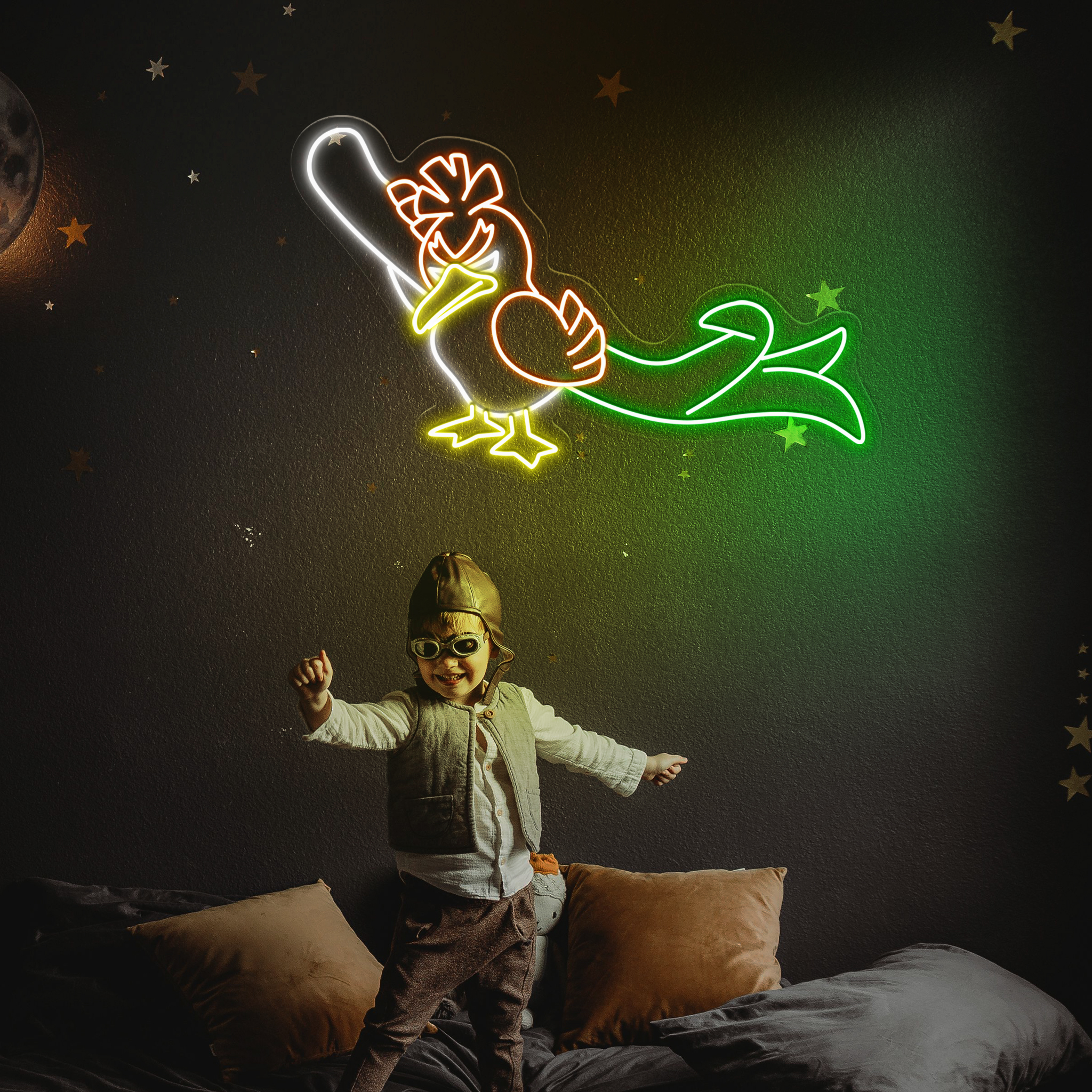 Farfetch'd Pokemon Neon Sign