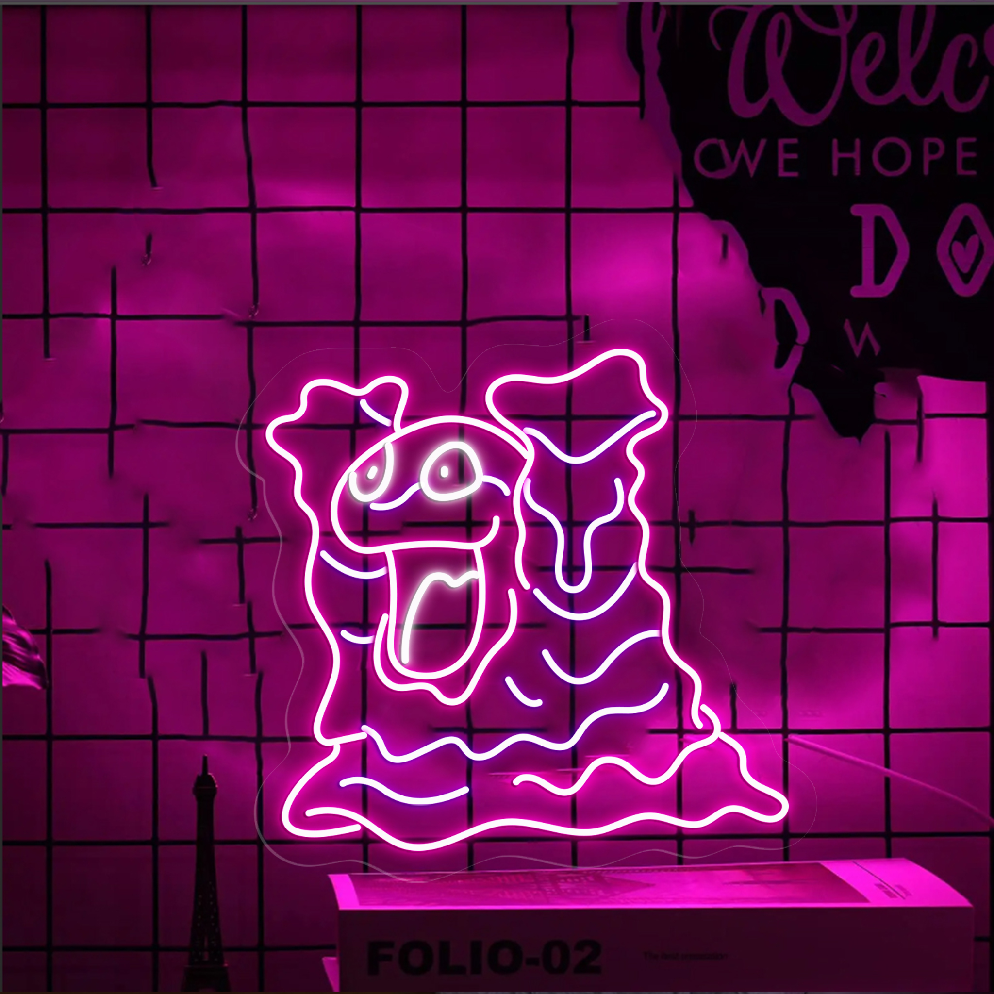 Grimer Pokemon Neon Sign