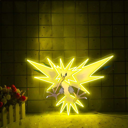 Zapdos Pokemon UV Sign