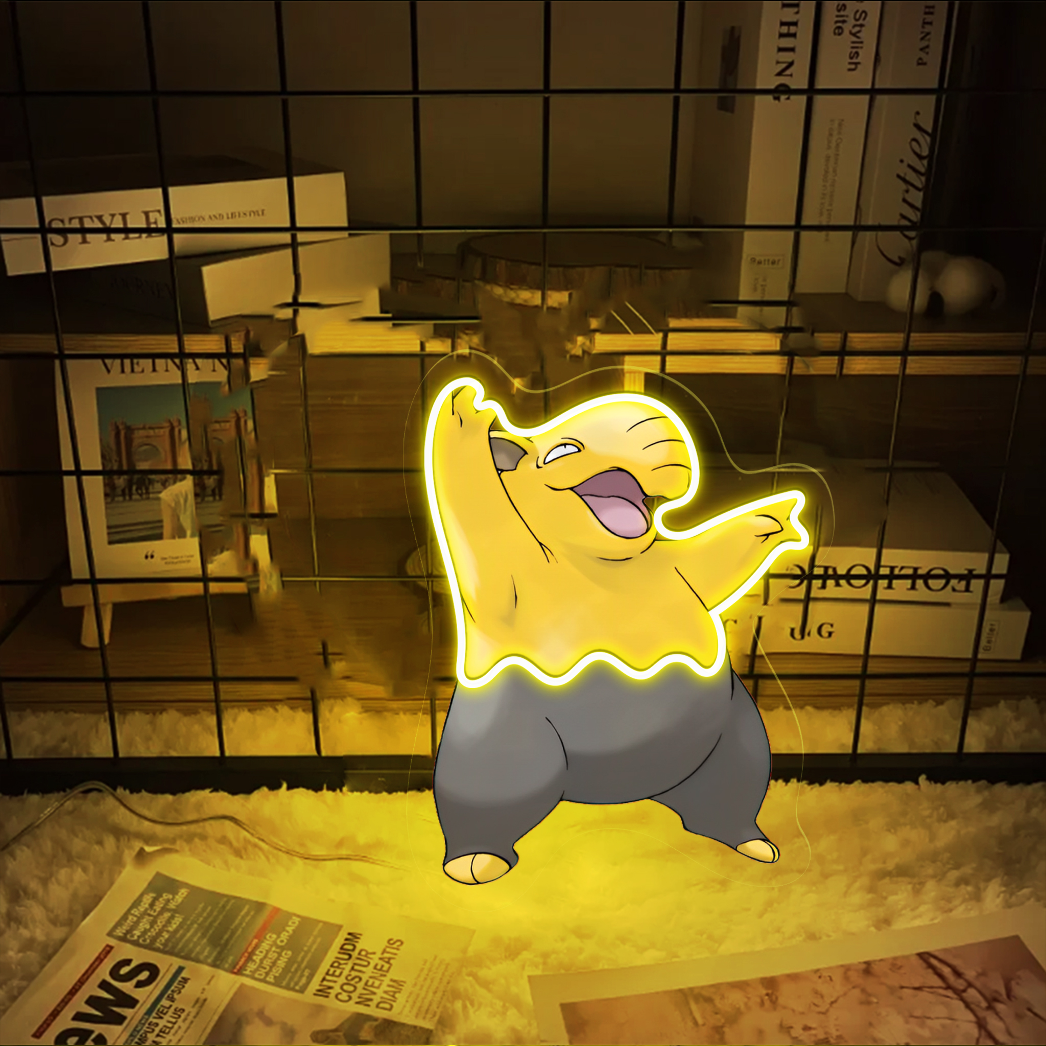 Drowzee Pokemon UV Sign