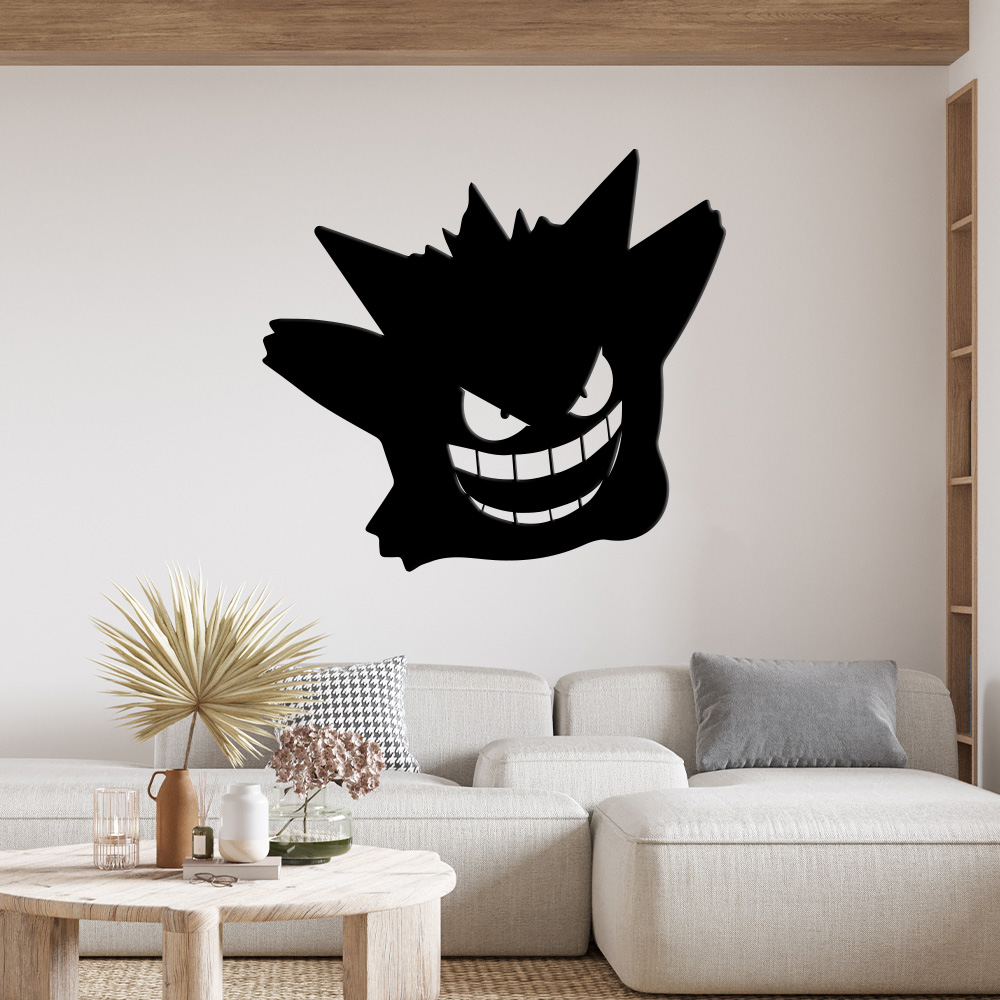 Gengar Metal Sign Pokemon Wall Art