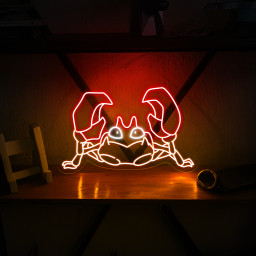 Pokemon Krabby Neon Sign