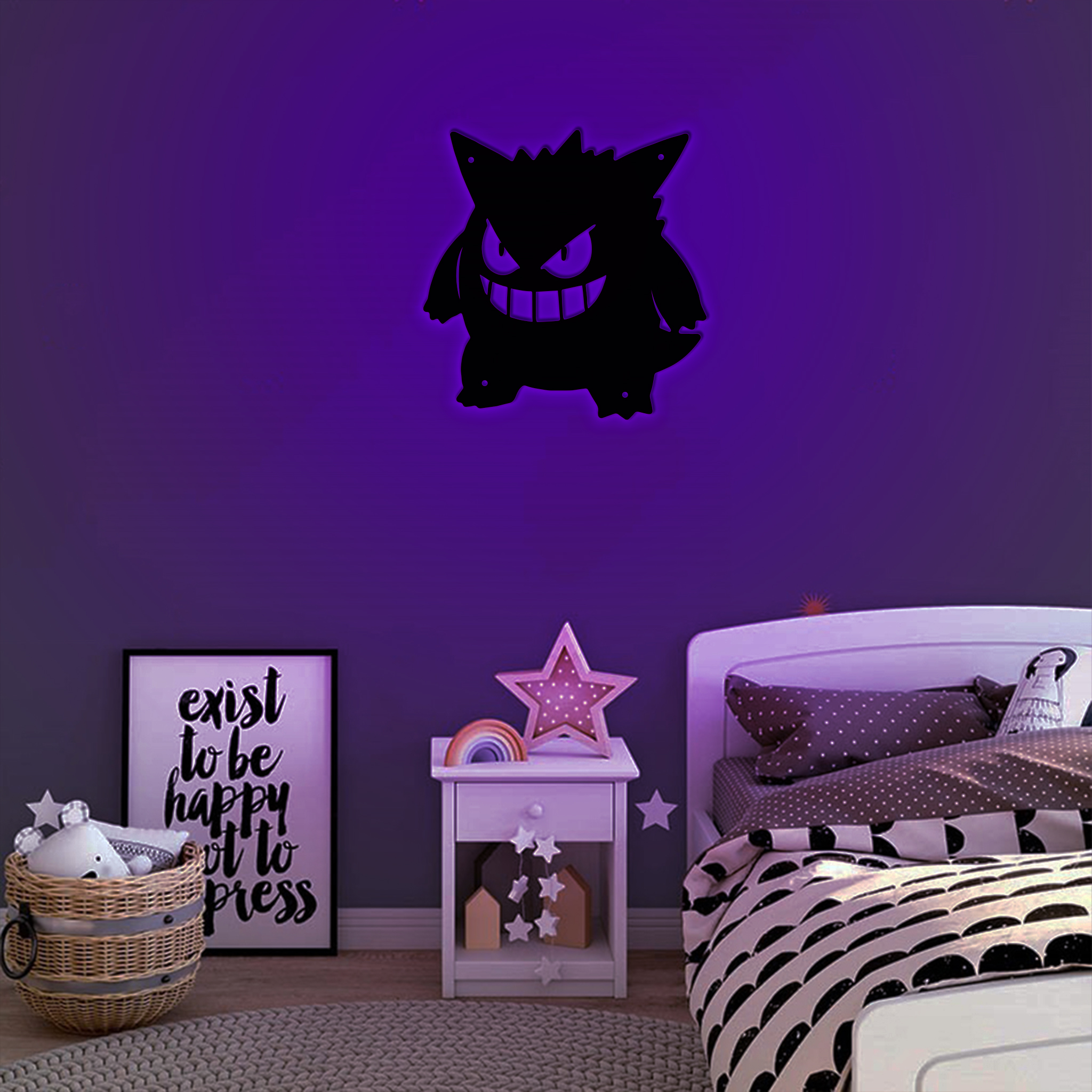 Pokemon Gengar Metal Sign