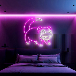 Slowpoke Pokemon Neon Signs