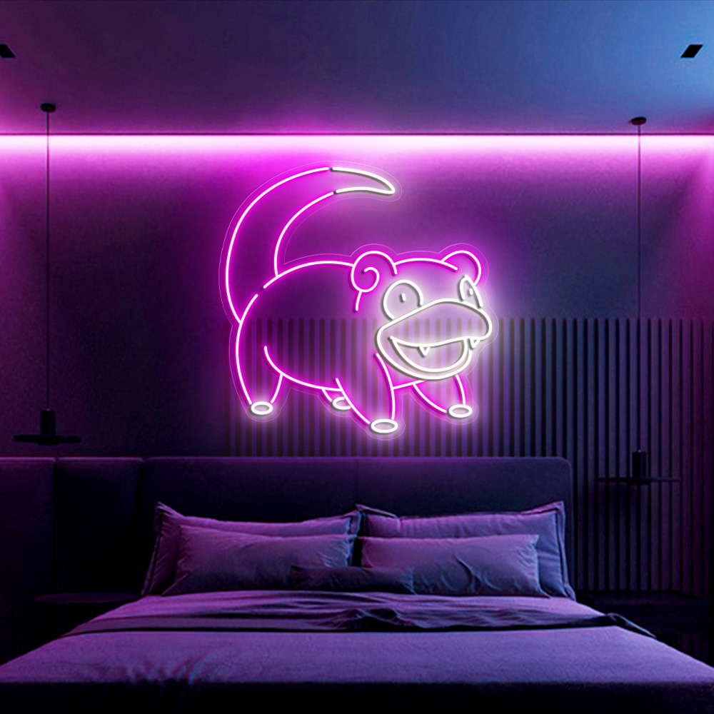 Slowpoke Pokemon Neon Signs