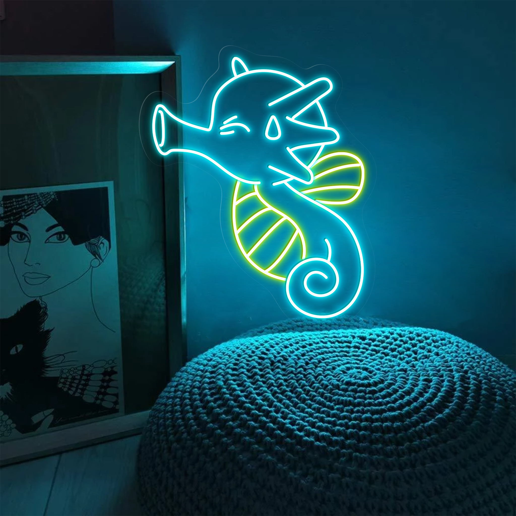 Pokemon Horsea Neon Signs