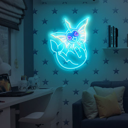 Vaporeon Pokemon Neon Sign