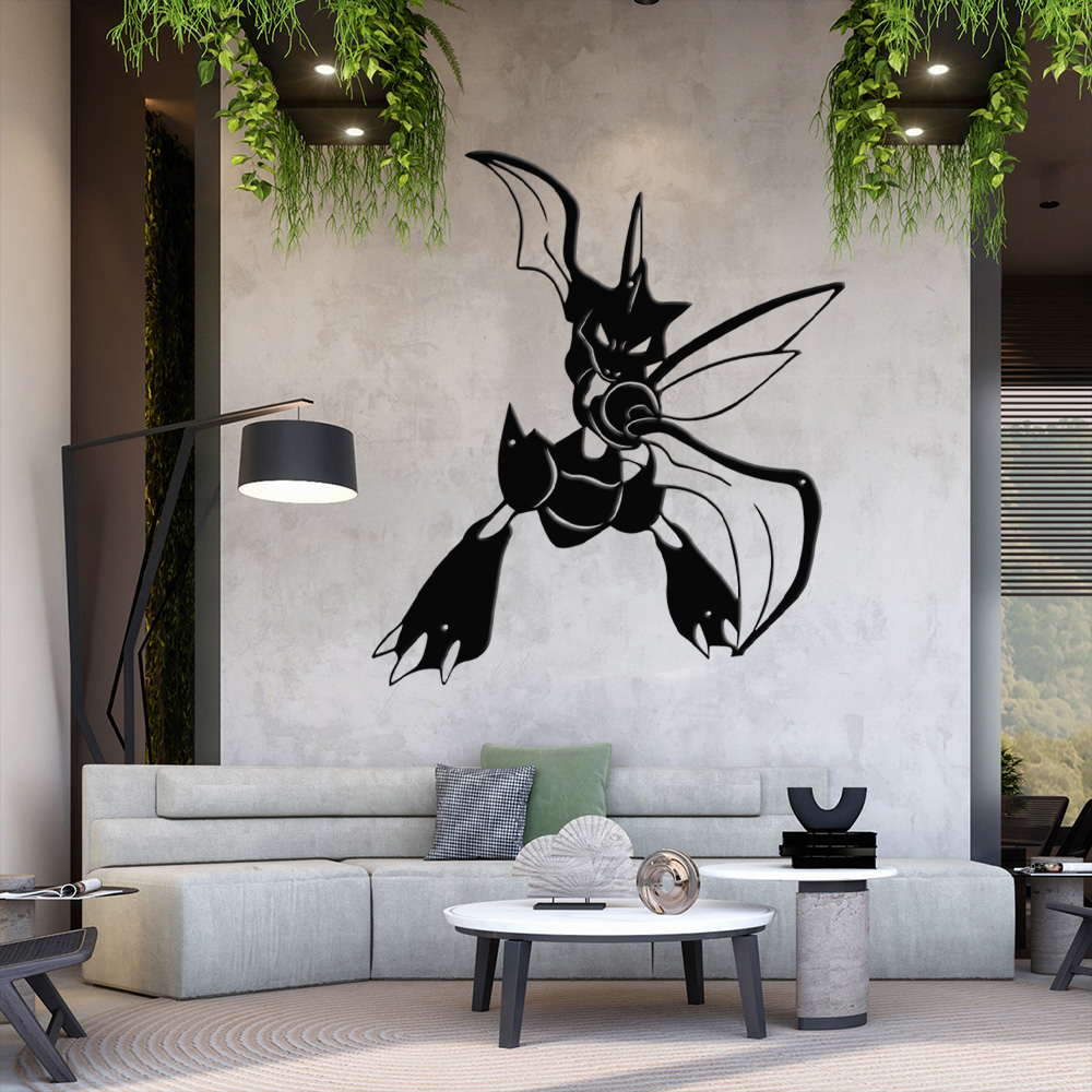 Scyther Pokemon Metal Signs
