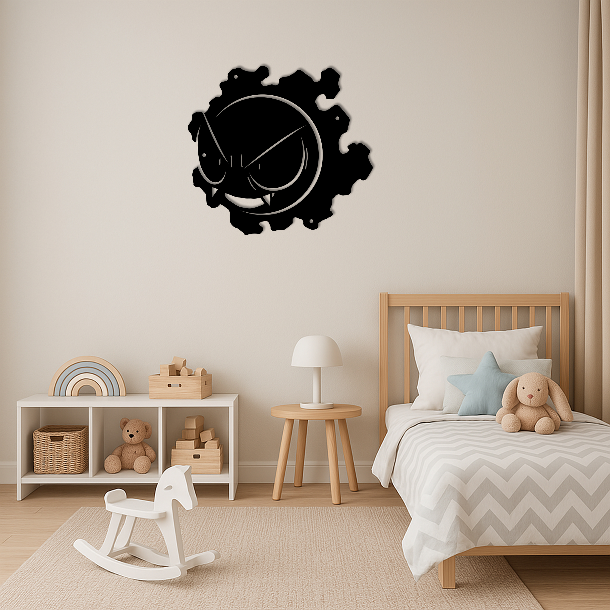 Gastly Pokemon Metal Sign