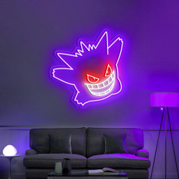 Gengar Neon Sign Pokemon Wall Art