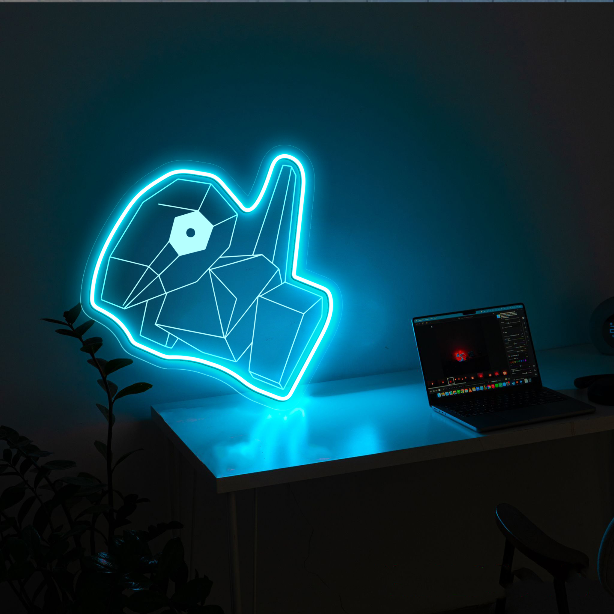 Porygon Pokemon Laser Sign