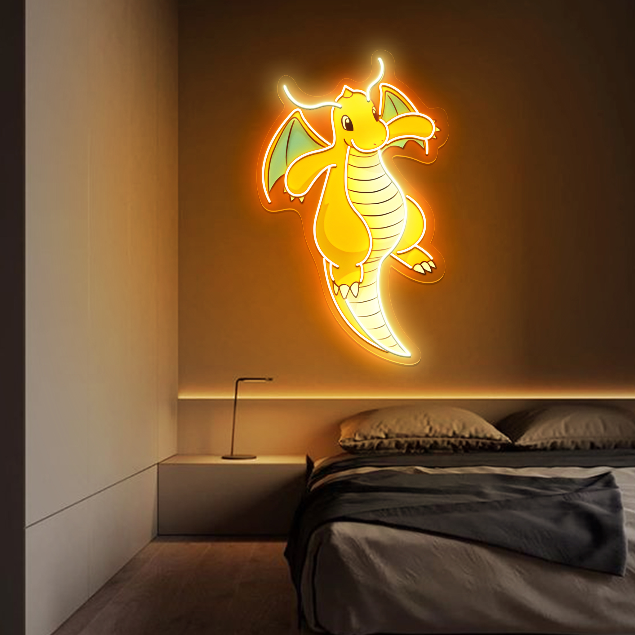 Dragonite Pokemon UV Sign