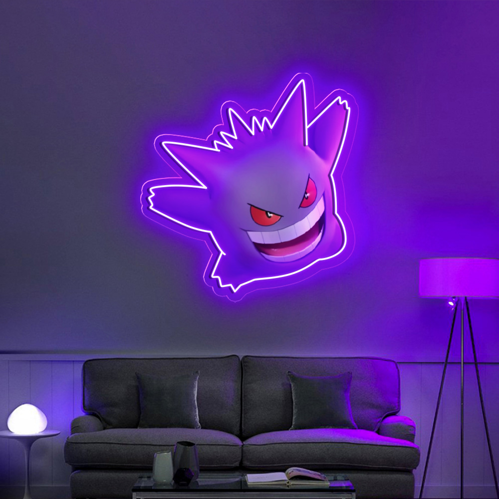 Gengar UV Sign Pokemon Wall Art