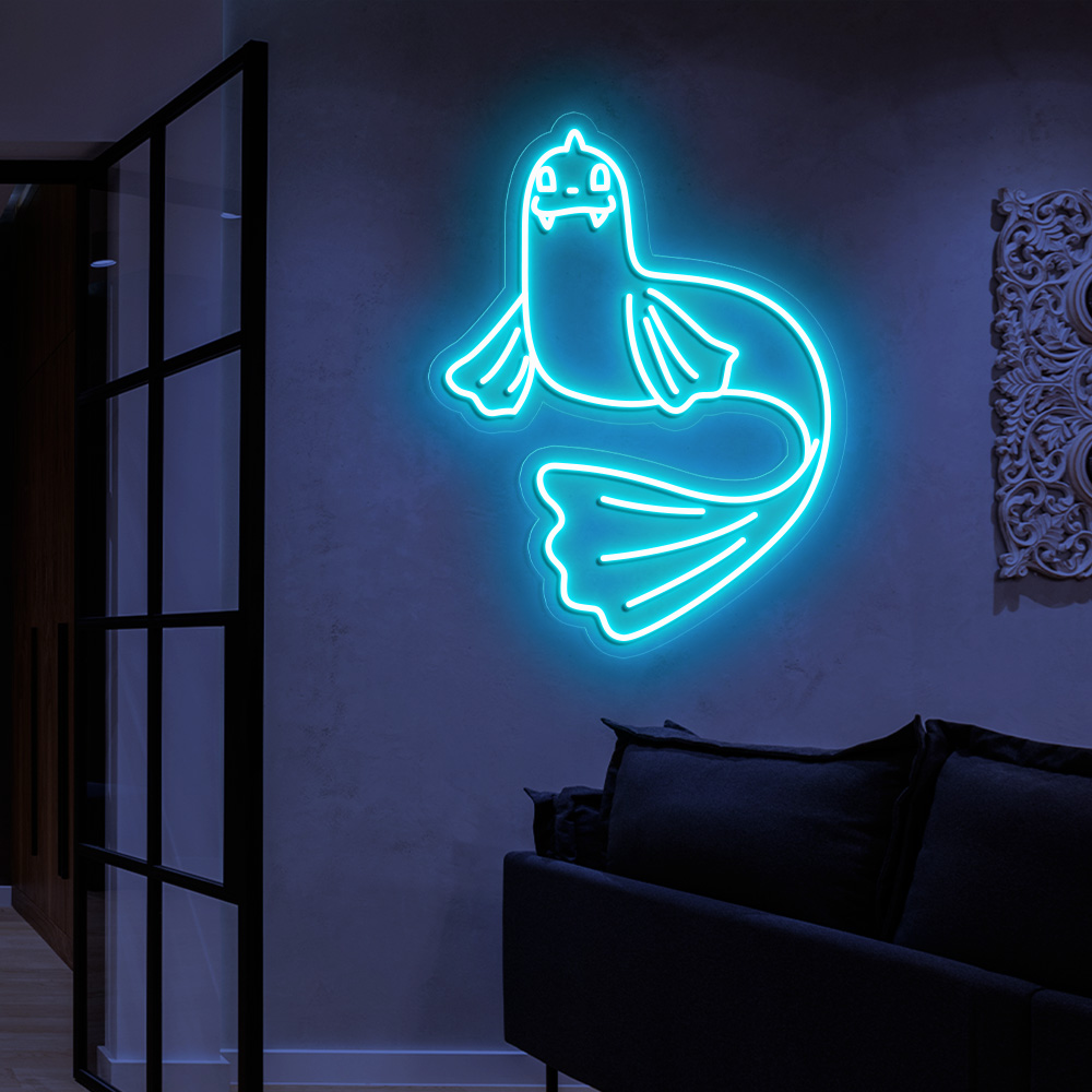 Dewgong Pokemon Neon Sign