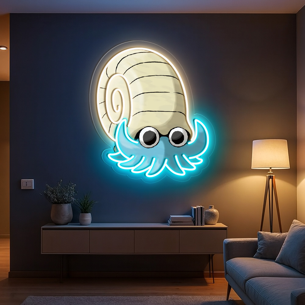 Omanyte Pokemon UV Sign