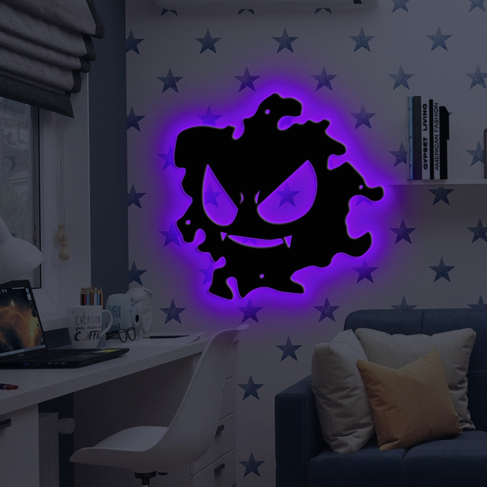 Gastly Pokemon Metal Signs