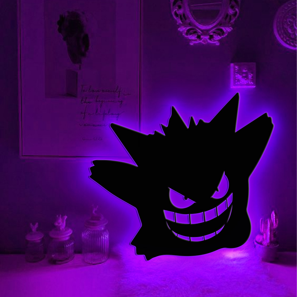 Gengar Metal Sign Pokemon Wall Art