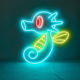 Pokemon Horsea Neon Sign
