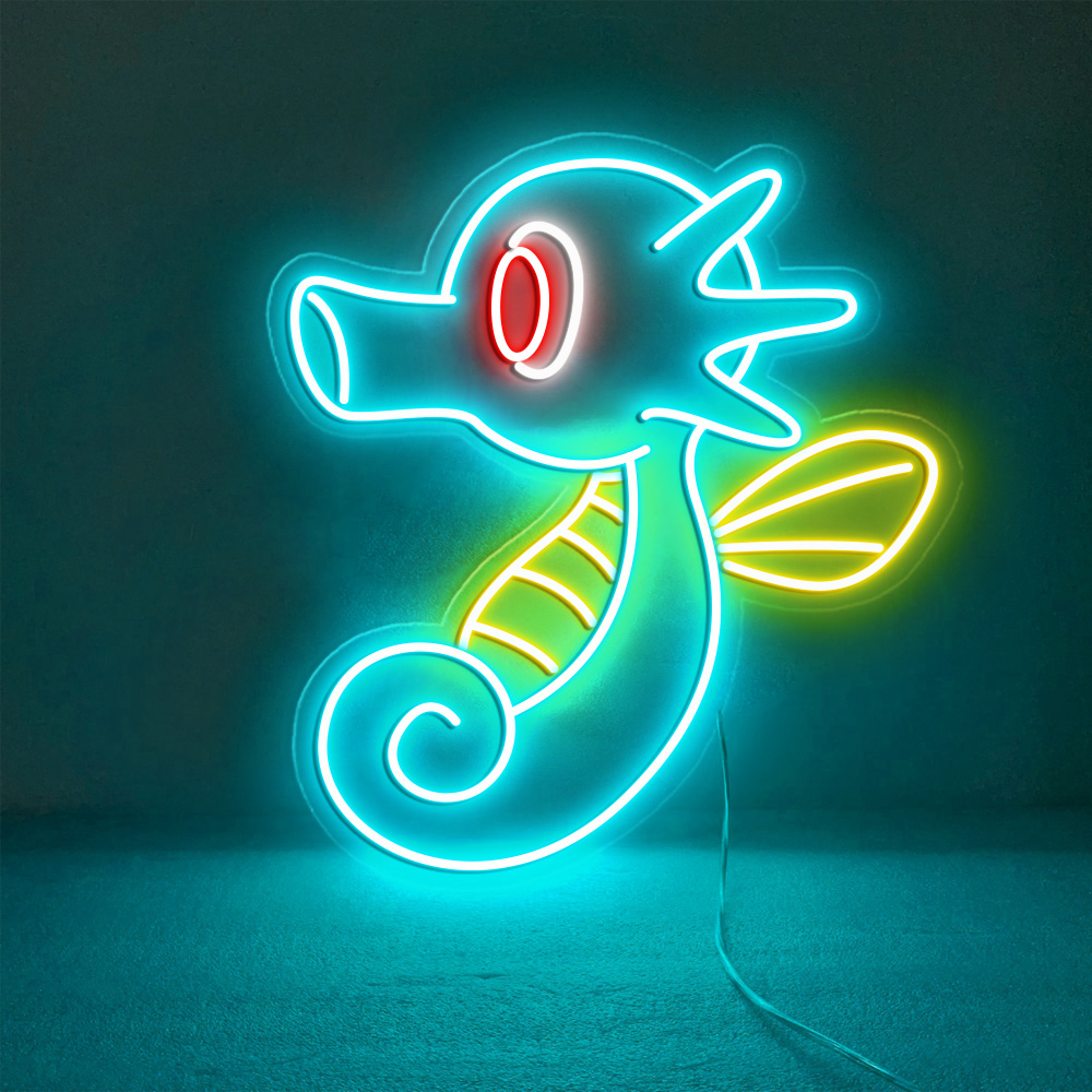 Pokemon Horsea Neon Sign