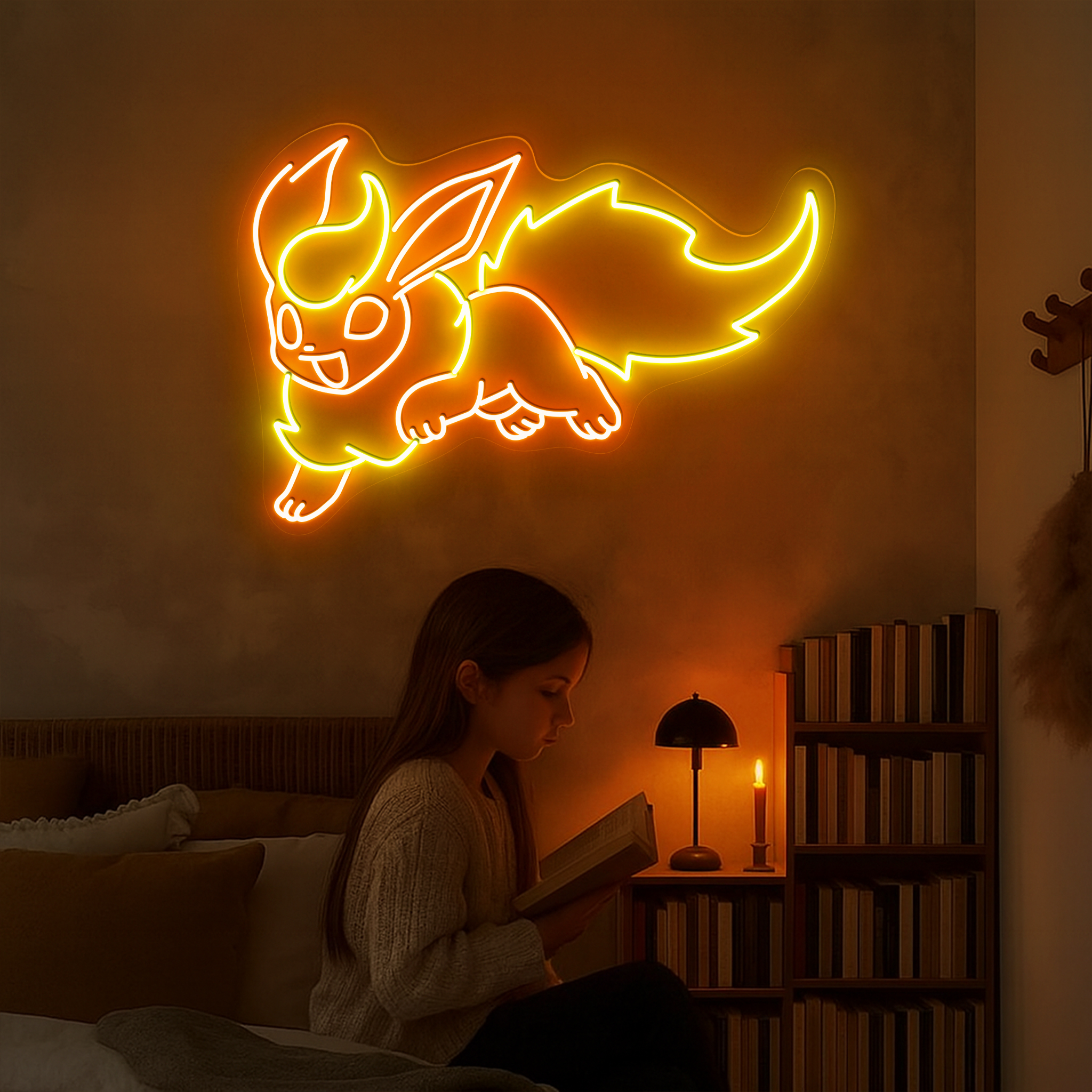 Pokemon Flareon Neon Sign