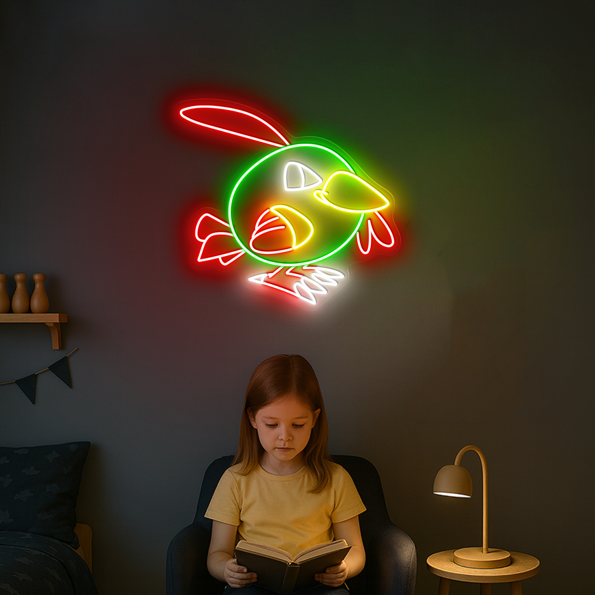 Natu Pokemon Neon Sign