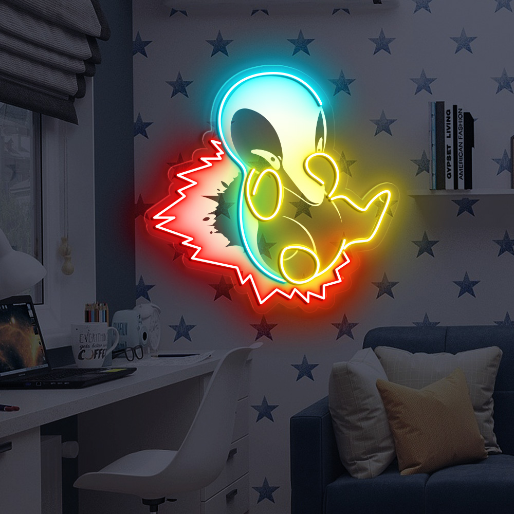 Cyndaquil Pokemon Laser Signs