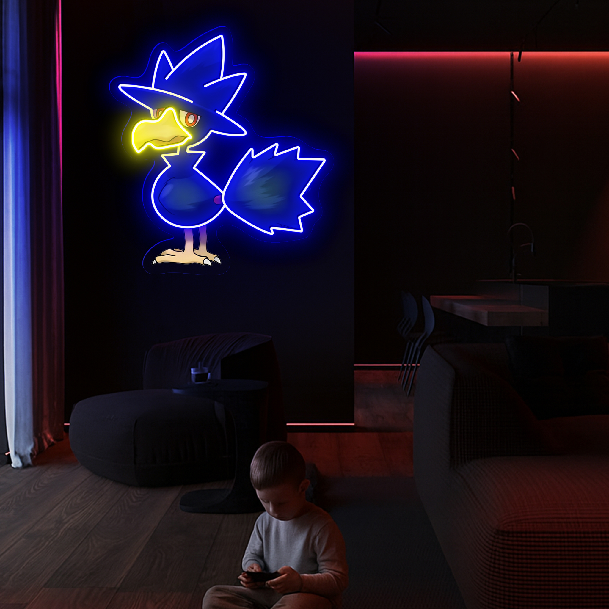 Pokemon Murkrow UV Sign