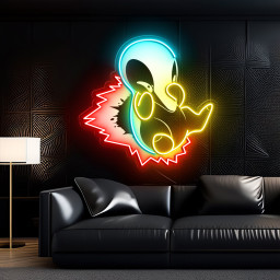 Cyndaquil Pokemon Laser Signs