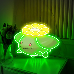 Skiploom Pokemon UV Sign