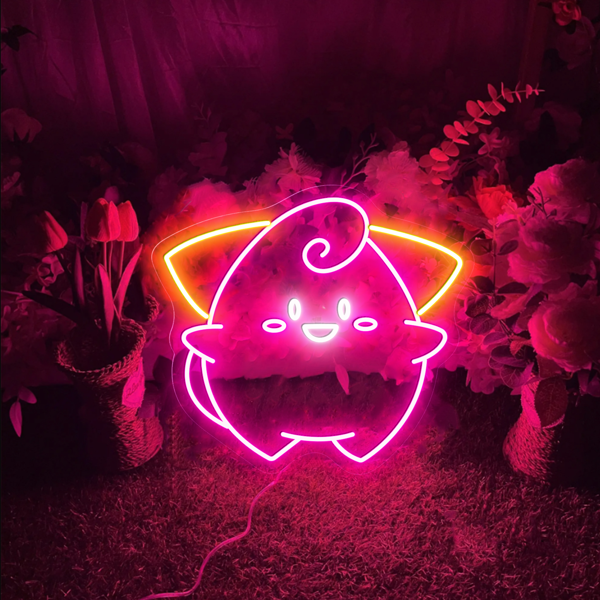 Cleffa Pokemon Neon Sign