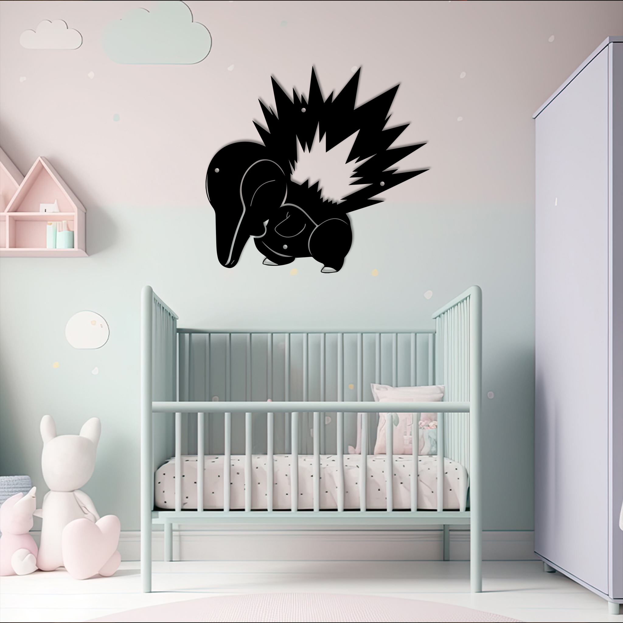 Cyndaquil Pokemon Metal Sign