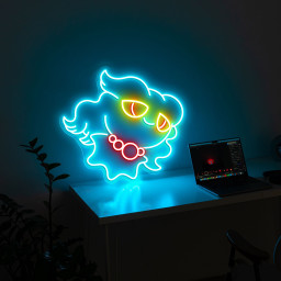 Pokemon Misdreavus Neon Signs