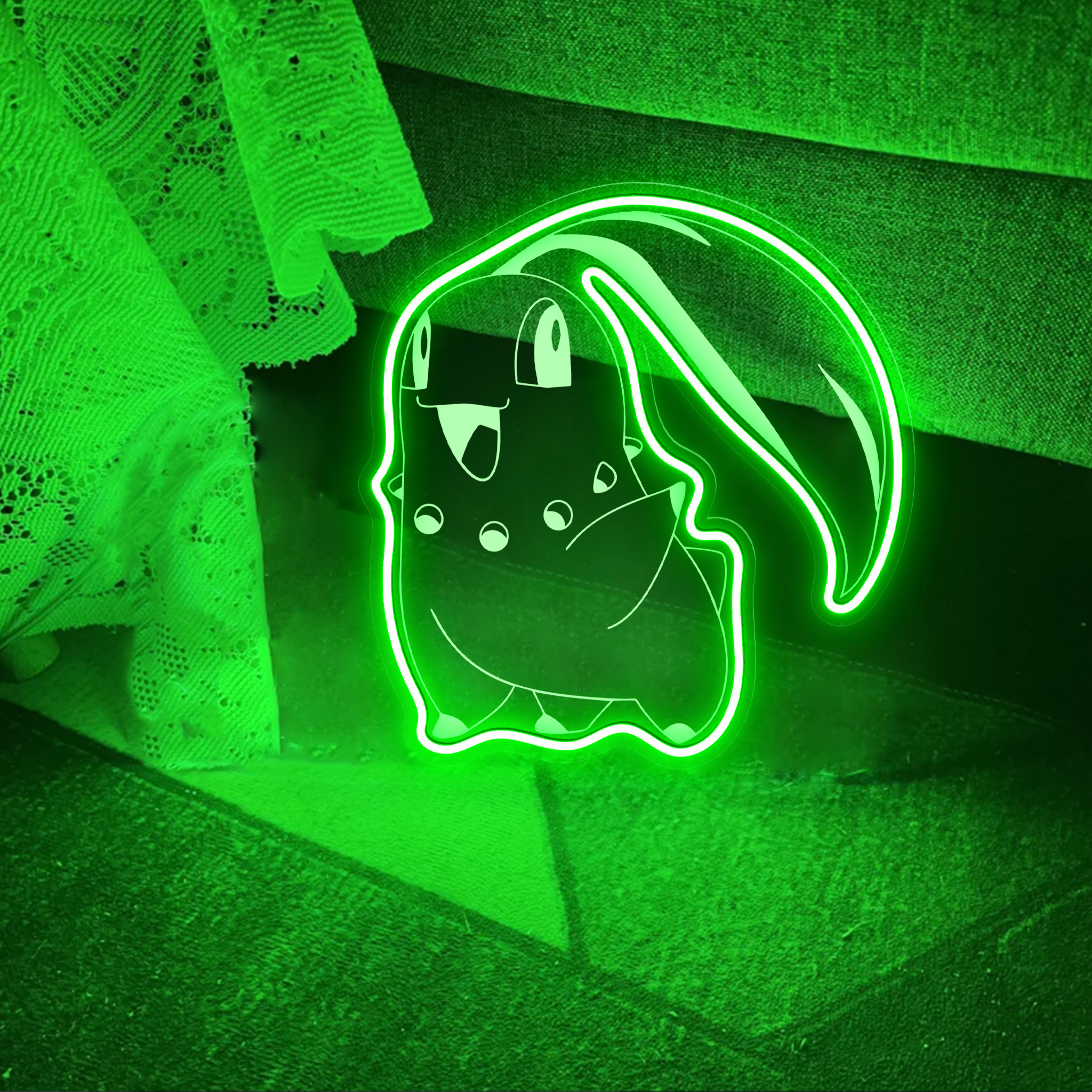 Chikorita Pokemon Laser Sign