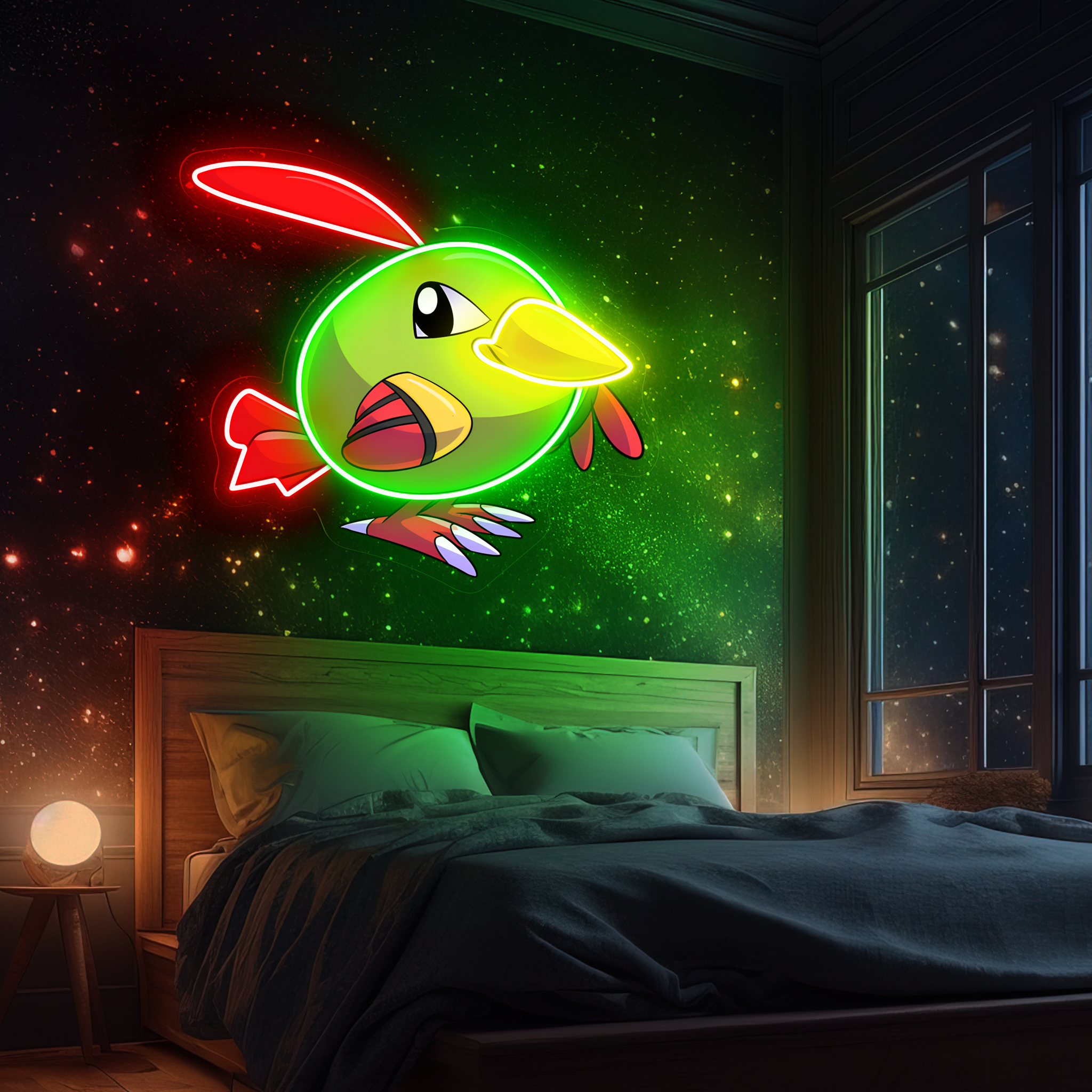 Natu Pokemon UV Sign